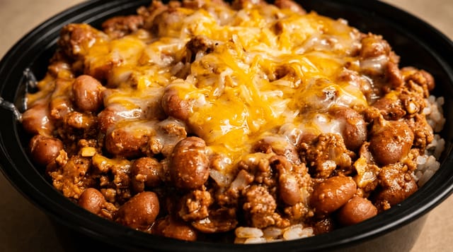 Chili Over Rice.