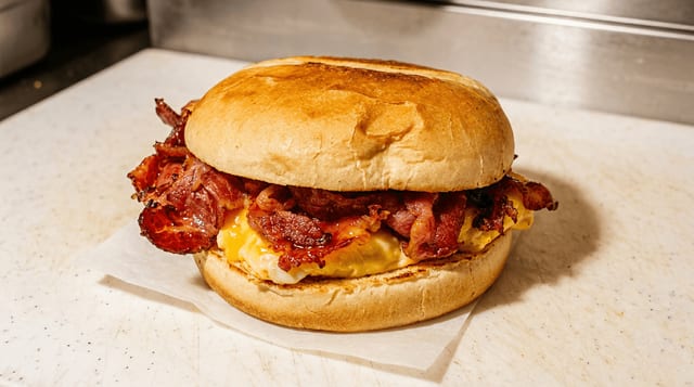 Bacon, Egg & Cheese Sandwich.