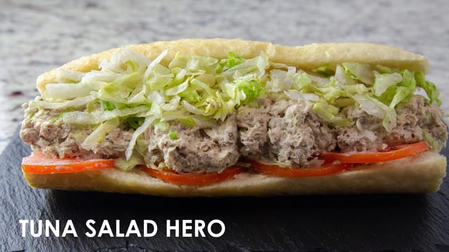 Tuna Salad Hero.