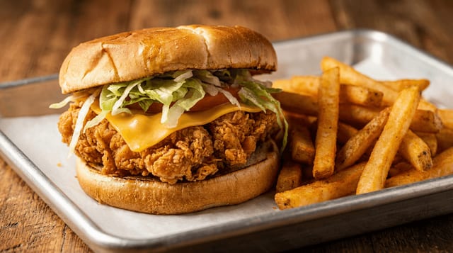 Deluxe Chicken Sandwich.