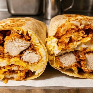 Chicken Egg & Cheese Burrito