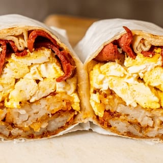 New Orleans Breakfast Burrito