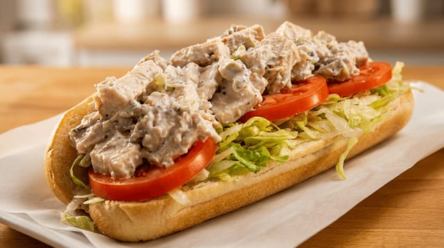 Chicken Salad Hero.