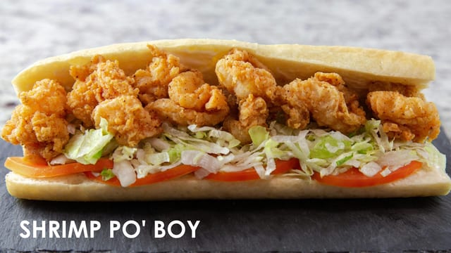 Vegan Shrimp Po' Boy.